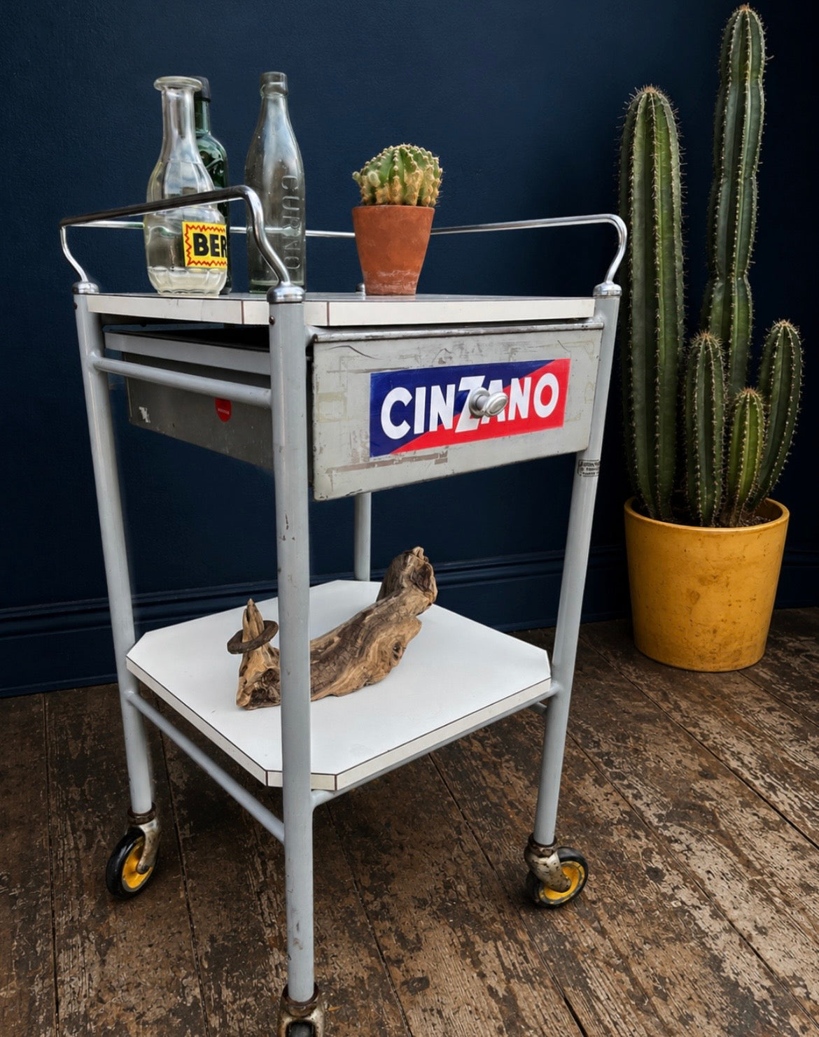 Cinzano logo drinks trolley
