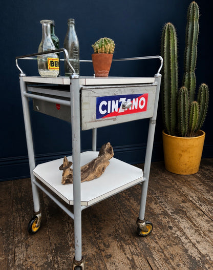 Cinzano logo drinks trolley