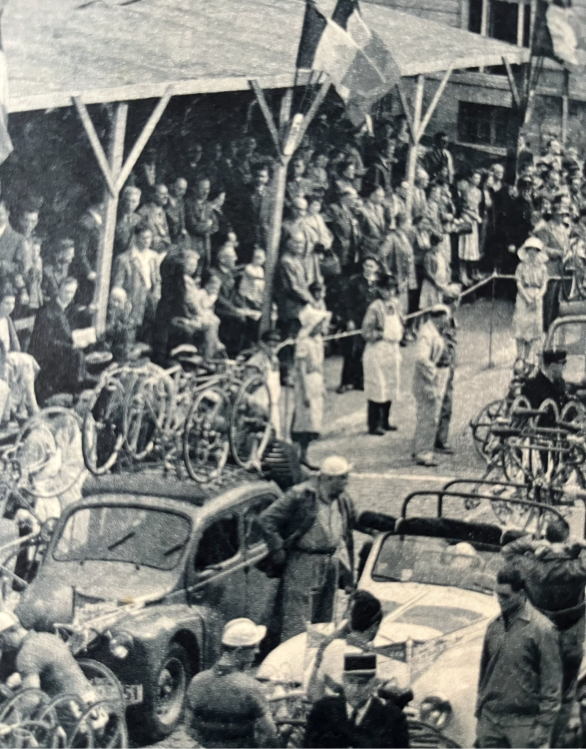 Vintage Tour de France  vintage cycling poster Reims 1953