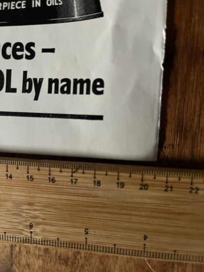 Vintage Castrol advertisement 1959