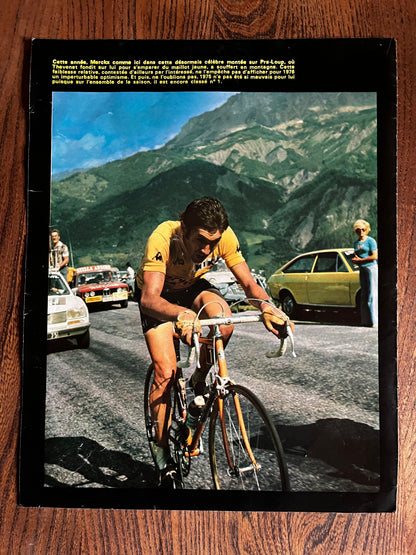 Vintage Tour de France cycling print Eddy Merckx 1973