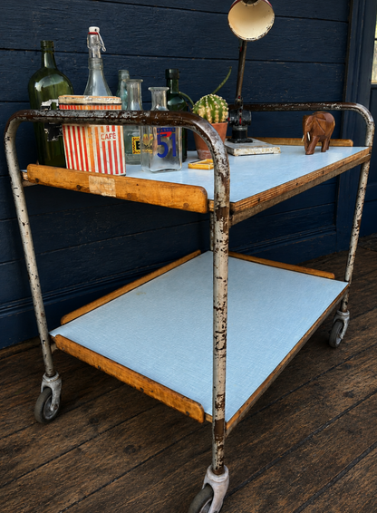 Vintage 1950s trolley ex science lab