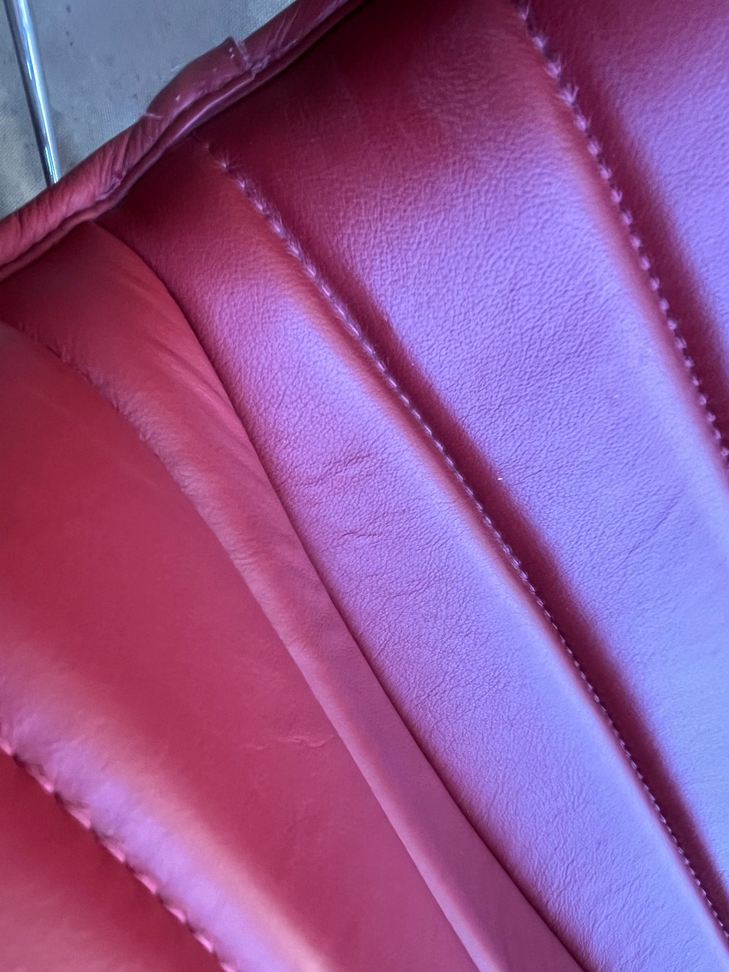 ARPER CATIFA 46 STUDIO / OFFICE CHAIR RED LEATHER