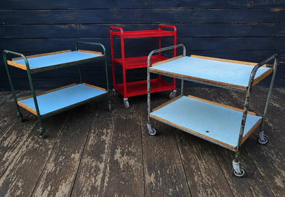 Vintage 1950s trolley ex science lab