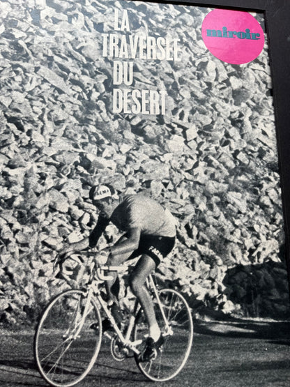 Eddy Merckx Mont Ventoux vintage cycling print 1970