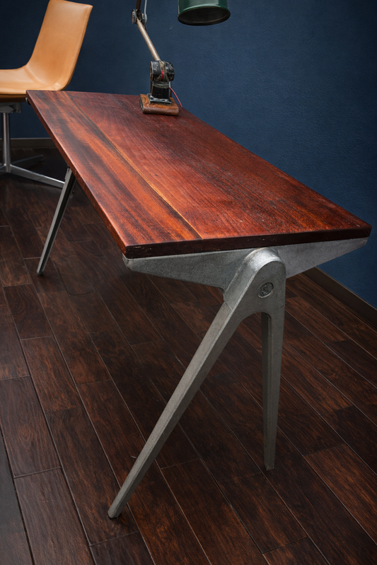 1950s James Leonard ESA Iroko School Table