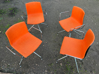 ARPER CATIFA 46 SWIVEL CHAIRS STUDIO / OFFICE ORANGE SET