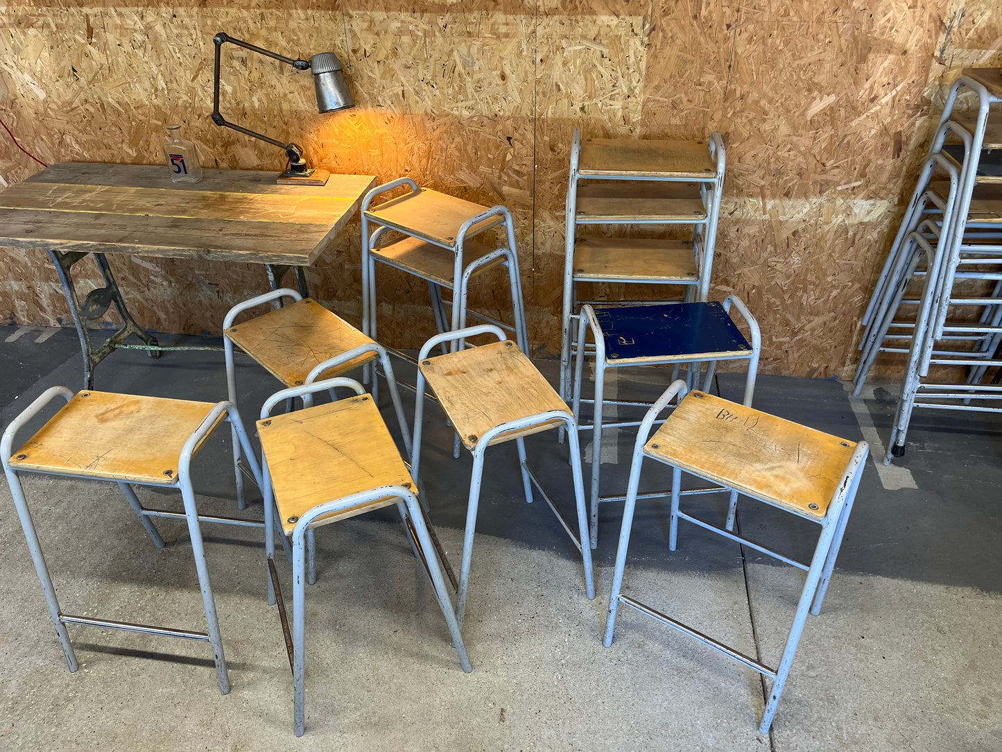 Vintage School Lab  Stool - Several available