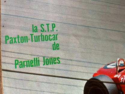 Vintage car print Parnelli Jones Stp Turbo car 1967