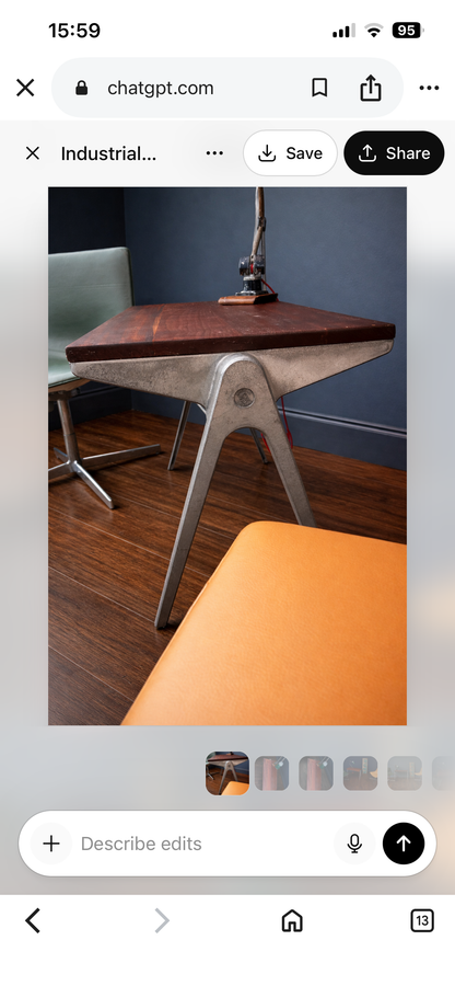 ARPER CATIFA 60 SWIVEL CHAIR STUDIO / OFFICE - GREEN / TAN LEATHER -