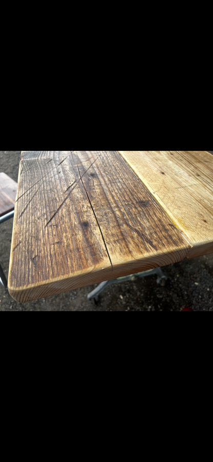 Industrial desk / table - Original with reclaimed top.