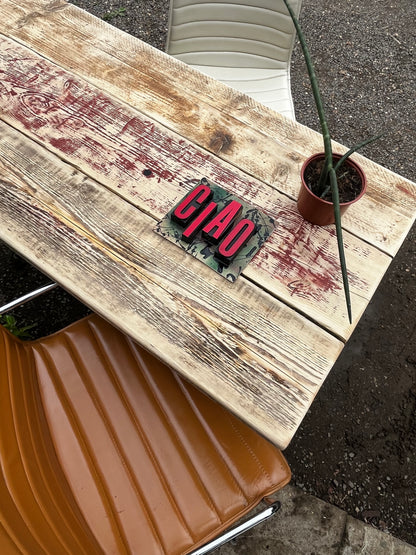 Industrial desk / table - Original with reclaimed top.