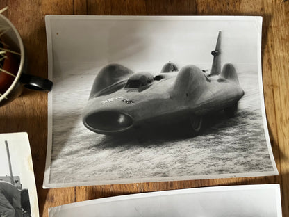 Original press photographs Bluebird 1963 Donald Campbell