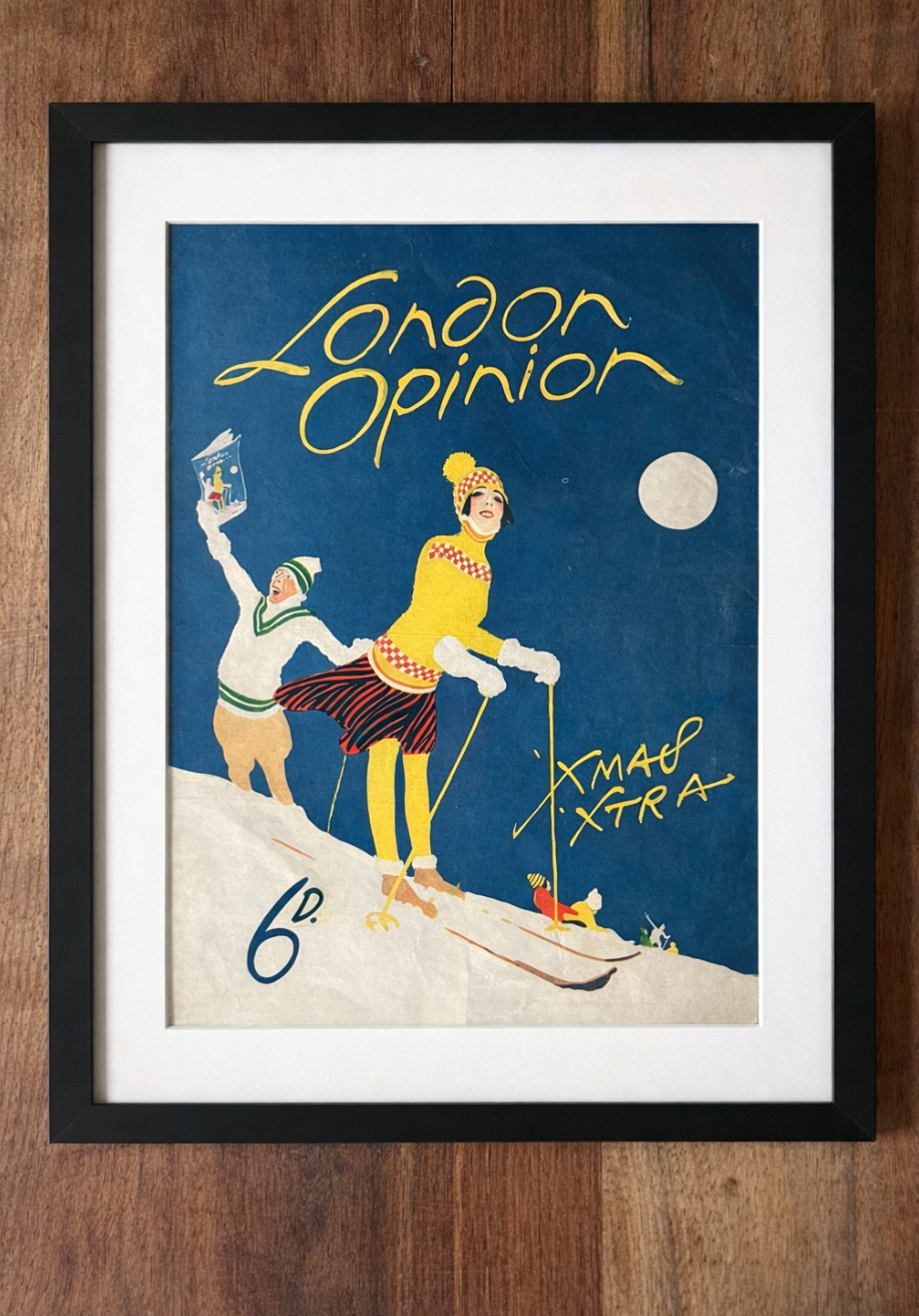 Vintage Magazine Cover -London opinion Christmas 1923