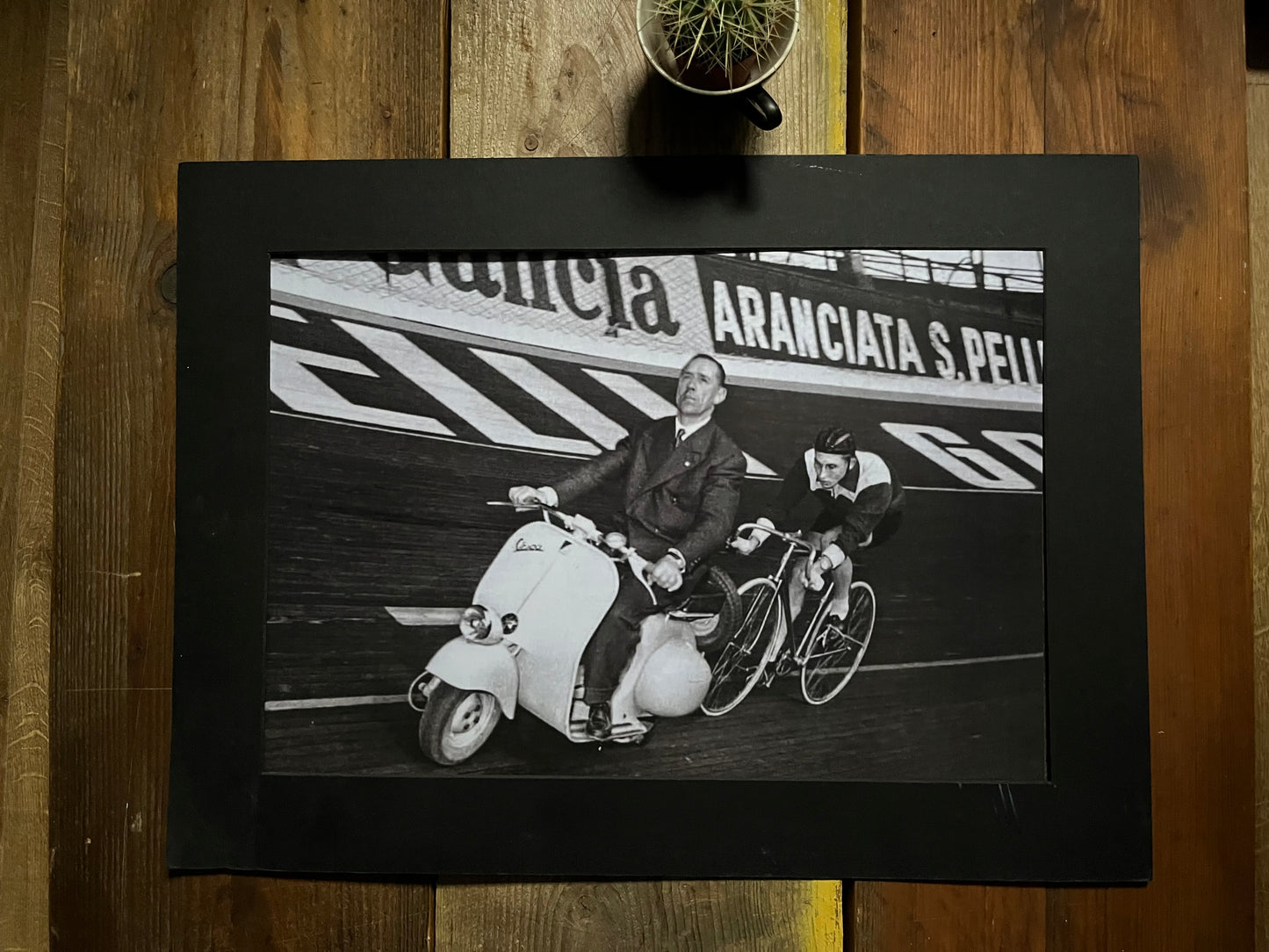 Vintage cycling poster Jacques Anquetil c1957 pista / track