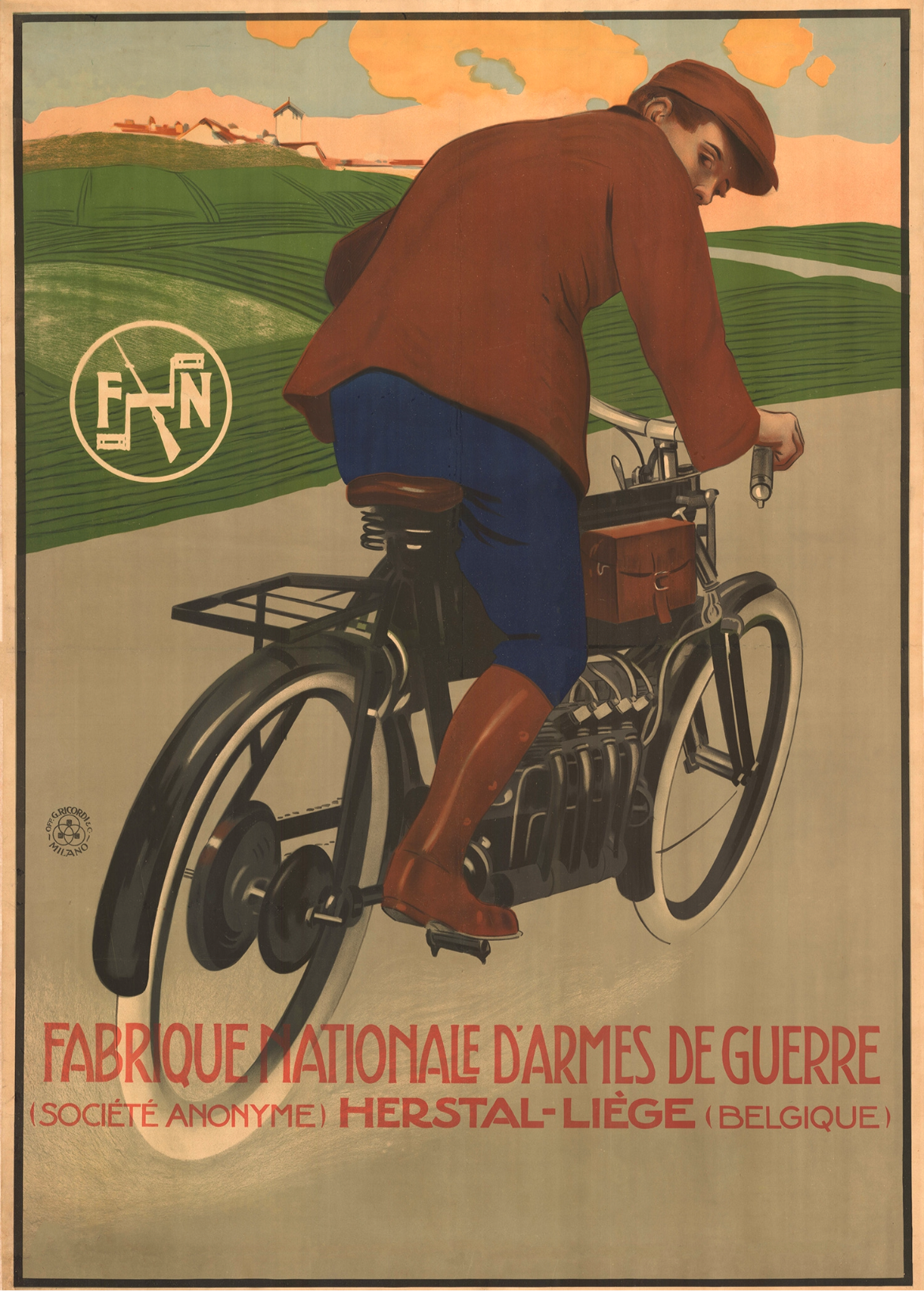 Cycles Cottereau vintage bicycle advertisement poster c1920s reproduction