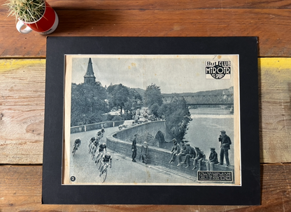 Vintage Tour de France vintage cycling poster Liege 1950s