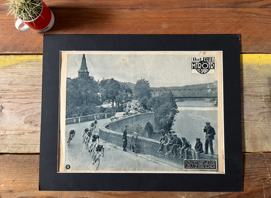 Vintage Tour de France vintage cycling poster Liege 1950s