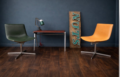 ARPER CATIFA 60 SWIVEL CHAIR STUDIO / OFFICE - GREEN / TAN LEATHER -