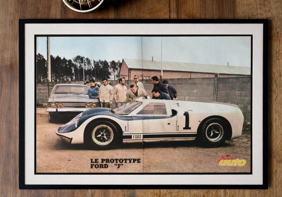 Vintage car Advertisement 1967 Ford J prototype