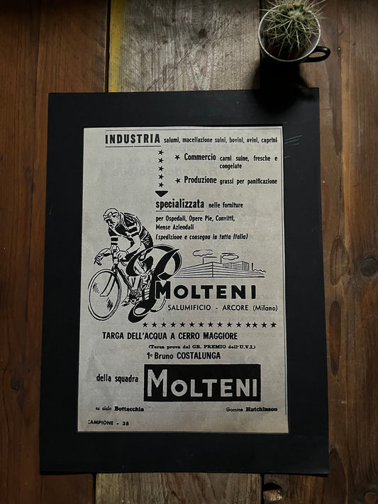 Molteni Giro d'italia Magazine advertisement c1960