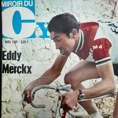 Eddy Merckx Faema vintage cycling print 1969