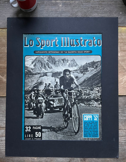 Vintage Cycling Print - Fausto Coppi/ Gino Bartali 1952