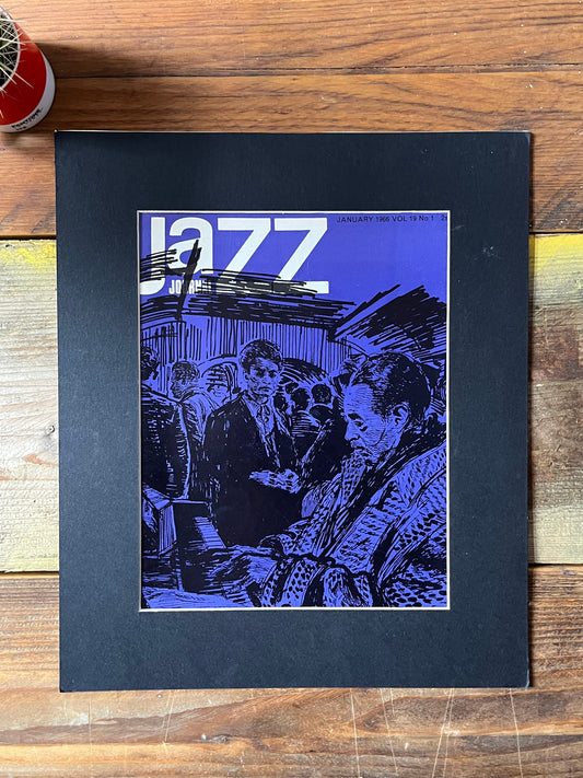 Vintage Jazz Journal Magazine cover Artwork - January 1966