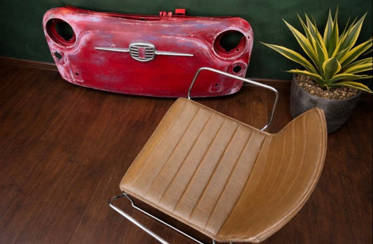 Vintage Fiat 500 nose panel wall art