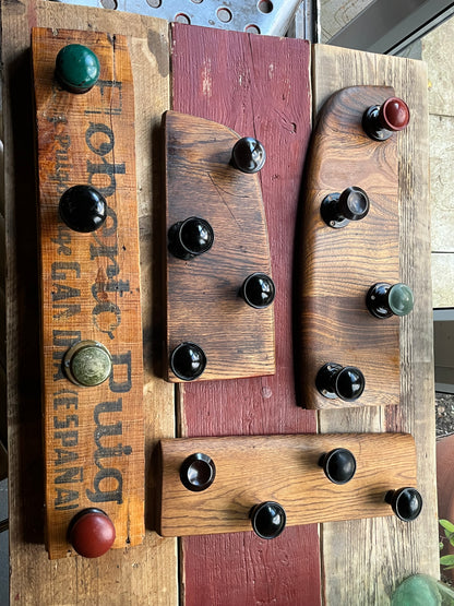 Reclaimed elm Doorknob coat hanger