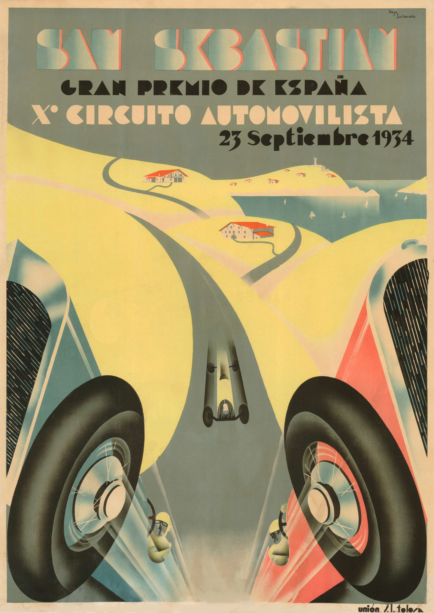 San Sebastian Spanish Grand Prix poster 1934