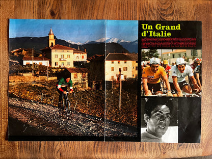 Vintage Tour de France cycling print Eddy Merckx / Francesco Moser 1973