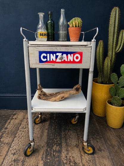 Cinzano logo drinks trolley