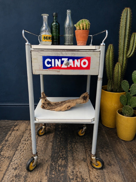 Cinzano logo drinks trolley