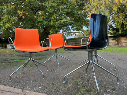 ARPER CATIFA 46 SWIVEL CHAIRS STUDIO / OFFICE ORANGE SET