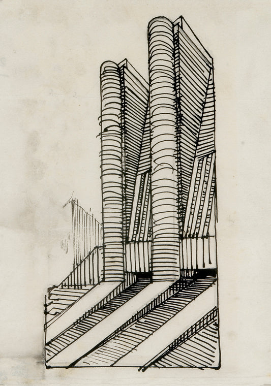 Antonio Sant'Elia - Untitled Italy, c1913 vintage poster