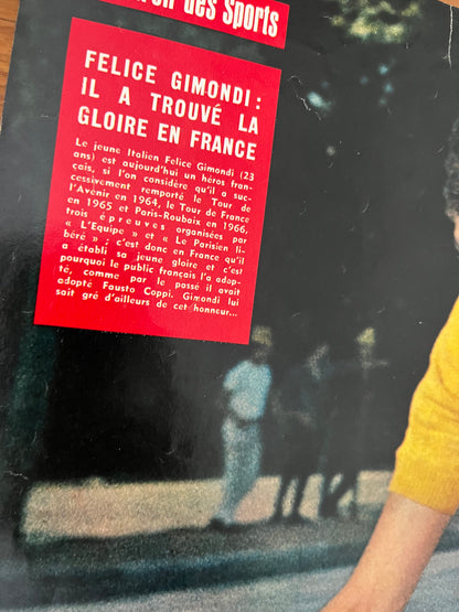 Felice Gimondi vintage cycling poster - 1966