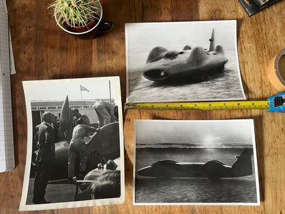 Original press photographs Bluebird 1963 Donald Campbell