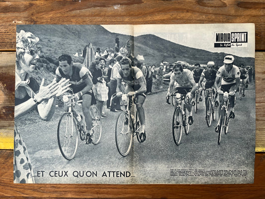 Vintage Cycling Tour de France print Col d’Aubisque 1960