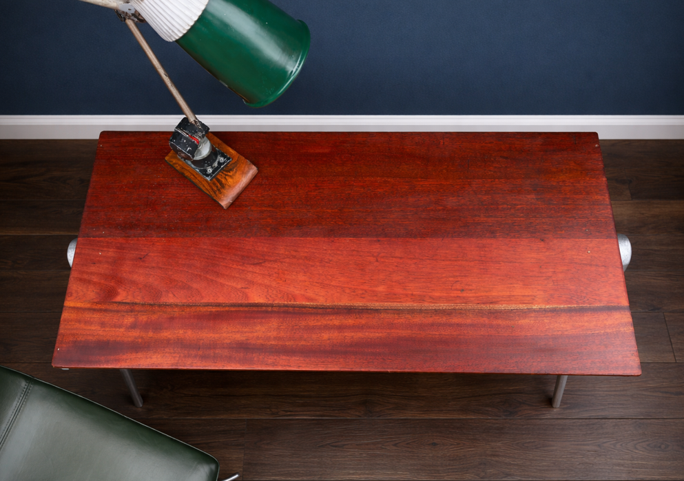 1950s James Leonard ESA Iroko School Table