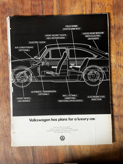 Vintage VW Volkswagen fastback advertisement - 1966