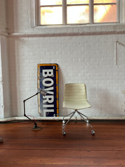 ARPER CATIFA 46 STUDIO / OFFICE CHAIRS CREAM LEATHER