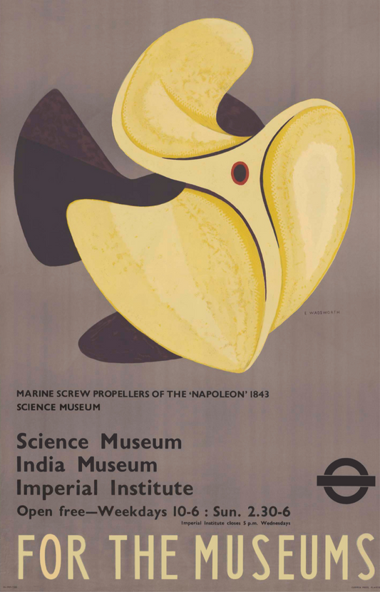 Vintage Advertising Poster - London Transport, London Science museum c1930s