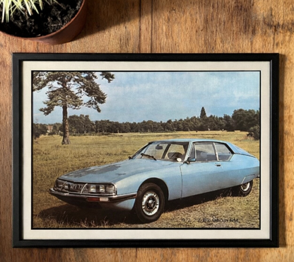 Vintage Citroen SM Poster