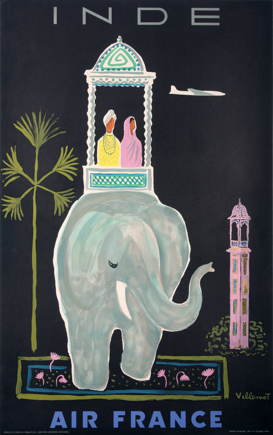 Vintage Air France - India advertisement c1956