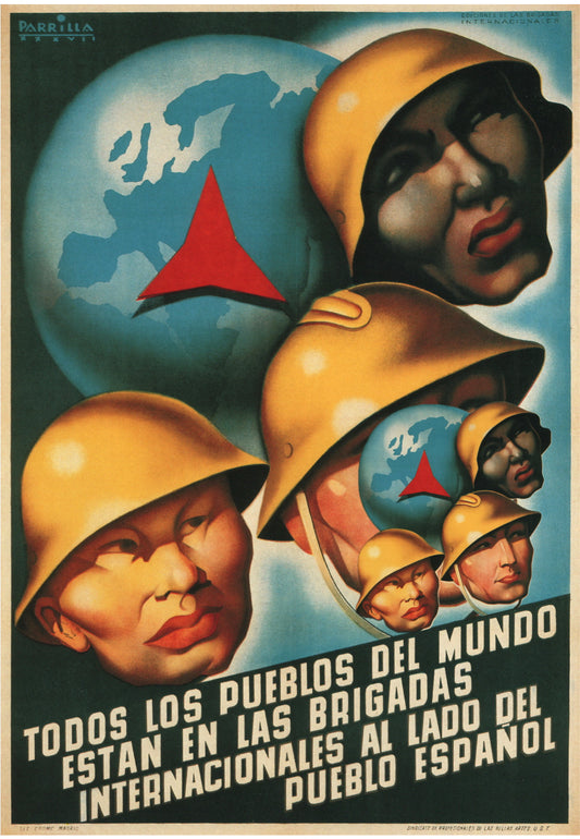 Spanish civil war poster c1937 - International brigade