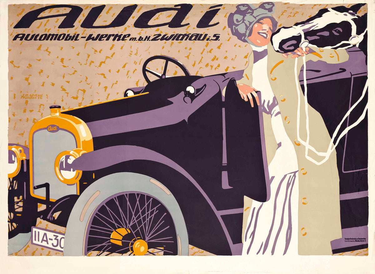 Audi Automobiles 1912 | Joseph Rudolf Witzel Poster