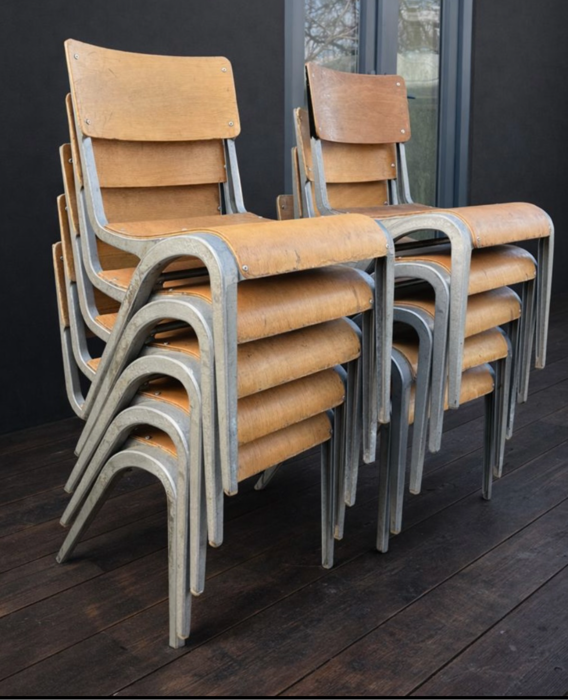 Esavian Children’s Stacking School Chair by James Leonard, 1950s Height 40cm
