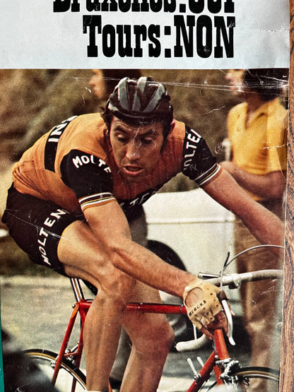 Vintage Tour de France cycling print Eddy Merckx 1973
