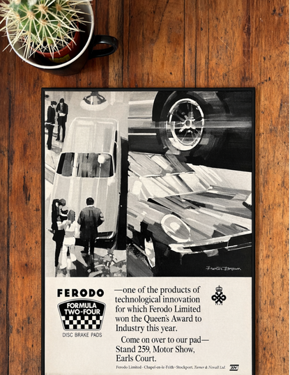 Vintage Ferodo 1967 advertising print